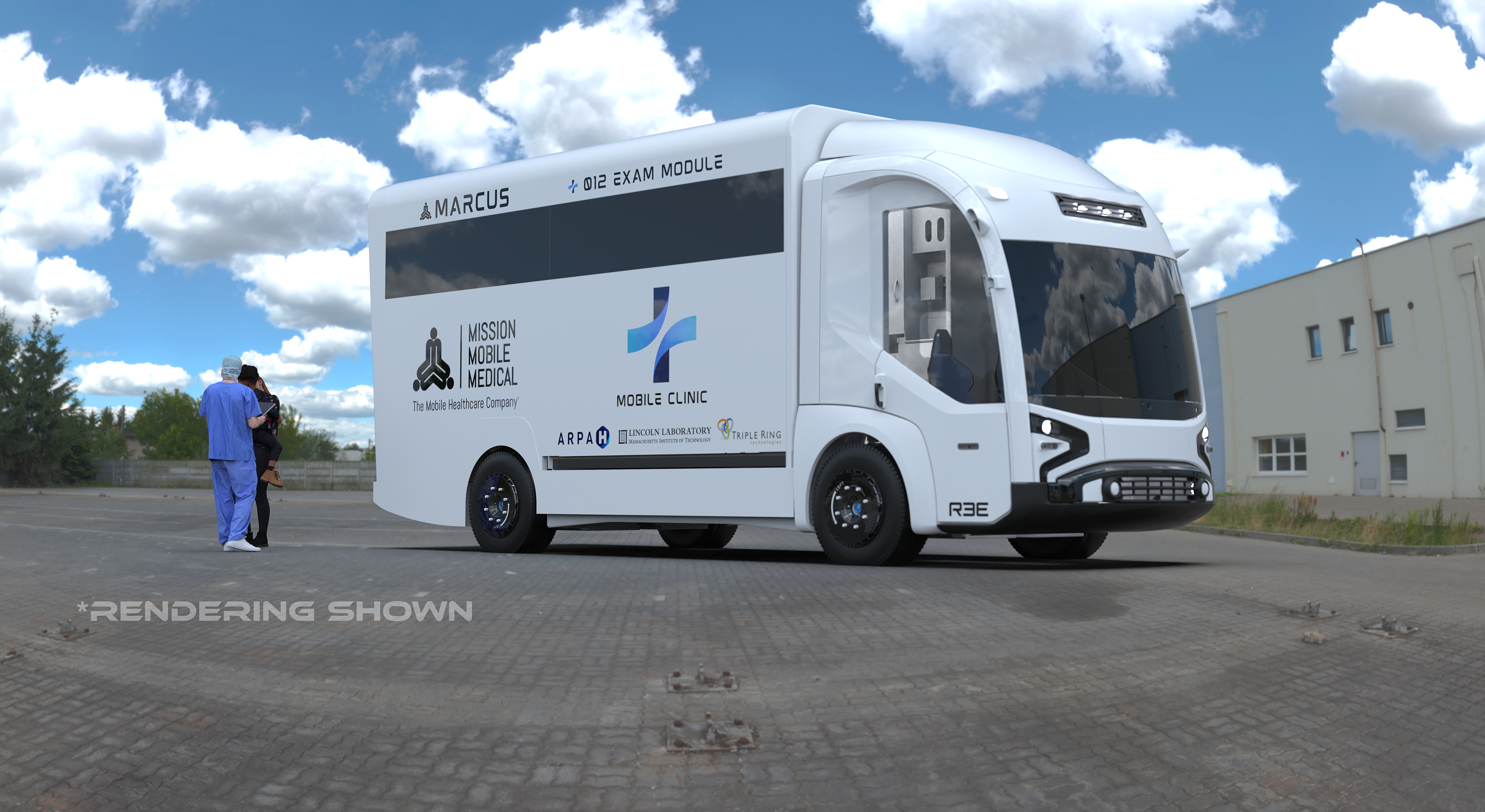 Rendering of mobile health delivery platform concept by Mission Mobile Medical with support from ARPA-H