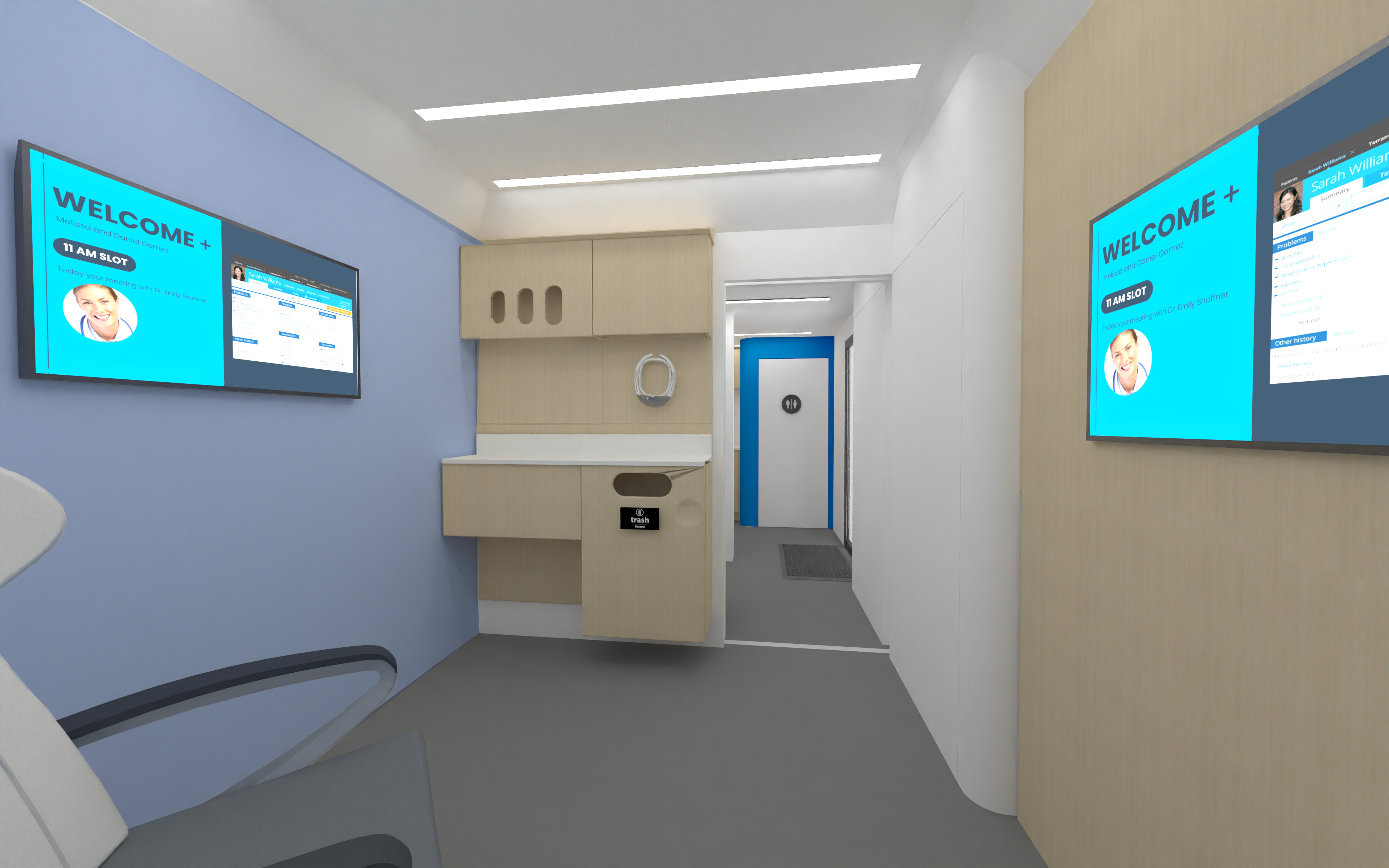 EXAM ROOM AREA FACING FRONT